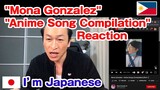 "Mona Gonzalez" "Anime Song Compilation" Japanese Reaction
