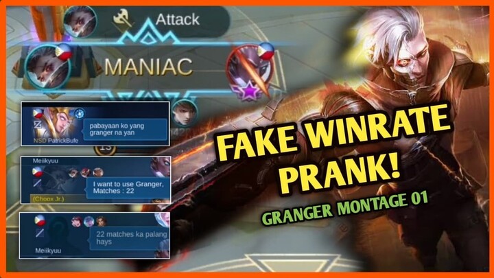 GRANGER FAKE WINRATE PRANK | GRANGER MONTAGE 01