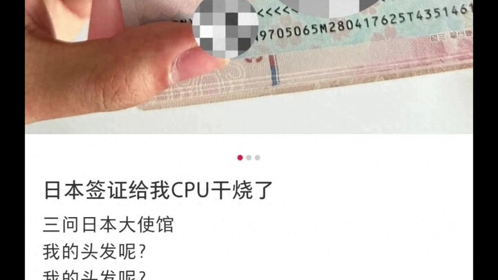 Japan visa made my CPU fry!