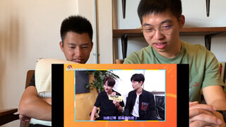 Xiao Zhan and Wang Yibo's "Sina Entertainment Visit + Exclusive Interview" reaction from a straight 