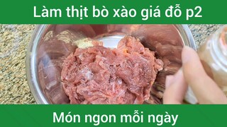 Thịt bò xào giá đỗ p2