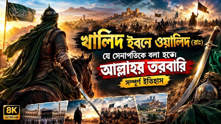 ⚔️ খালিদ ইবনে ওয়ালিদ (রাঃ) – যে সেনাপতিকে বলা হতো “আল্লাহর তরবারি”  সম্পূর্ণ ইত