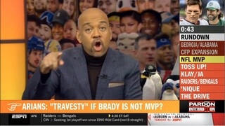 Pardon The Interruption | Michael WIlbon agree with Bruce Arians: Tom Brady is the "undisputed" MVP