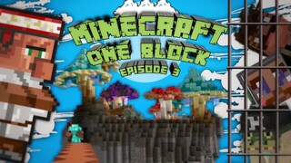 PENJARA MISTERIUS, PULAU JAMUR DAN ROH BAIK | Minecraft One Block Episode 3