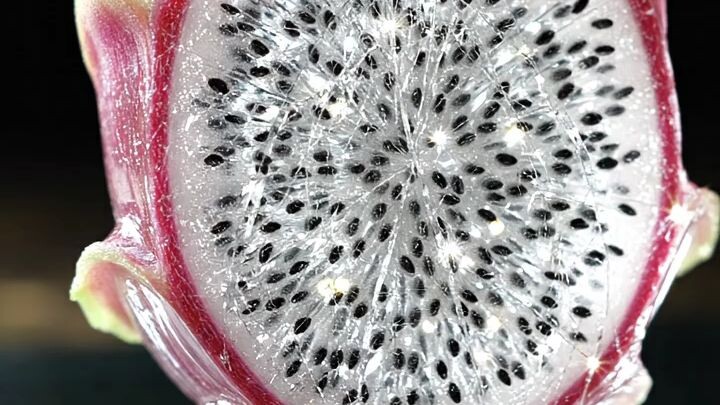 Dragon Fruit Cutting ASMR 🐉🍉✨ | Satisfying Crystal Sounds
