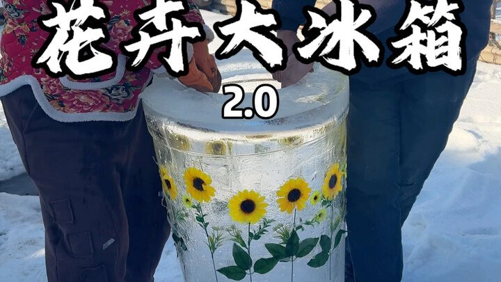 My mom is going further and further down the road of making flower-themed refrigerators.