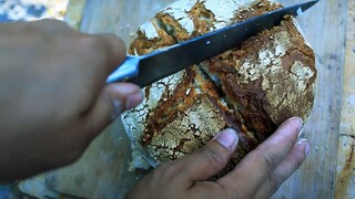 I baked using an oven that I built out of dirt clay, the final product was so satisfying.