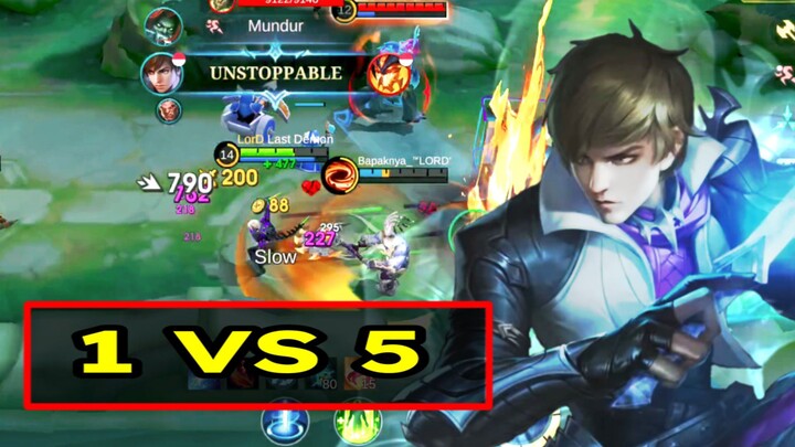 GUSION GENDONG TIM HABIS HABISAN !! SAMPE POIN TEAM = 90 KILL GUSION !!