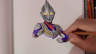 Painting - color pencil - Ultraman Taiga