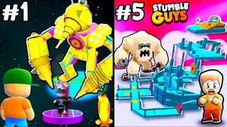 Skibidi titan vs mapas criativos no Stumble Guys