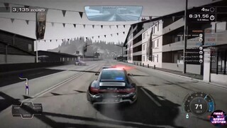 Tay đua rượt đuổi một chiếc xe cảnh sát bị hư hỏng nghiêm trọng #GTA #game