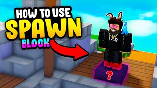 How to use SPAWN BLOCK!! in Roblox Islands (Skyblock)