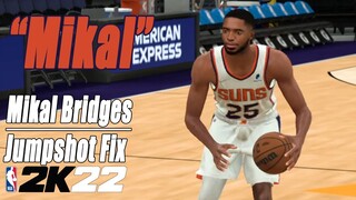 Mikal Bridges Jumpshot Fix NBA2K22