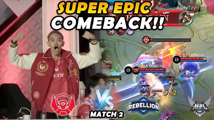 GILA SUPER EPIC COMEBACK DARI BTR!! BENER2 SISA SETETES DOANG TURETNYA COY!! - BTR VS RBL MATCH 2