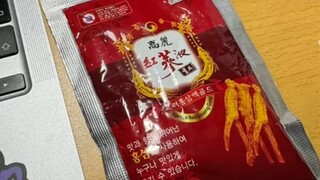 韩国同学送我的，叮嘱我一定要喝….