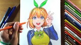 Drawing anime - yotsuba | (coloring) - gotoubun no hanayome