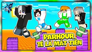 Minecraft nhưng Parkour Tốn Tiền Nếu Siro Té Mèo Simmy Sẽ Có 5000$