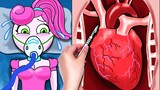 Mommy Long legs with heart transplant surgery  - Poppy Playtime Animation | Stop Motion Paper #31