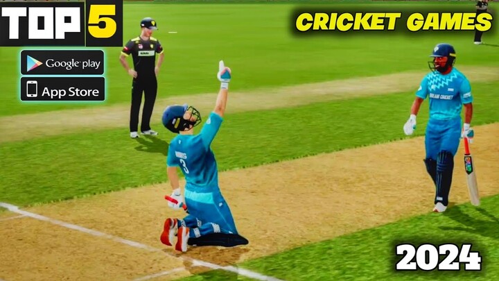 Top 5 Cricket Games For Android 2024 HD Realistic Graphics