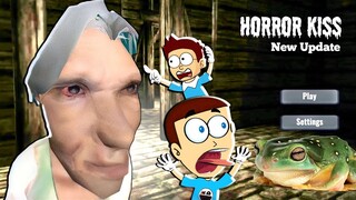 Granny Horror Kiss😬 New Update | Shiva and Kanzo Gameplay