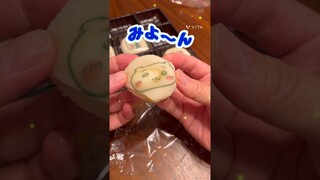 【ちいかわ】もぐもぐ本舗のお菓子土産食べてみる！プリンクリーム大福！！お顔がいっぱい☆Chiikawa