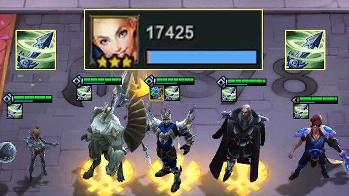Top-tier insight! Give the front row five Spirit Winds to let the Radiant instantly one-shot the bac