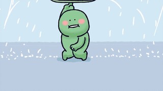 [Little Spear's Zoo] The little crocodile and its friends have a special way of hiding from the rain