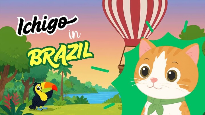 Go Kitty Ichigo | Green Like the Jungle 🌿 Learn Colors with Ichigo | Episode 2