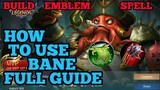 How to use Bane guide & best build mobile legends ml 2020