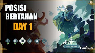 Posisi Bertahan Day 1 | Simulasi Peningkatan Keamanan Bersama  【Genshin Impact】