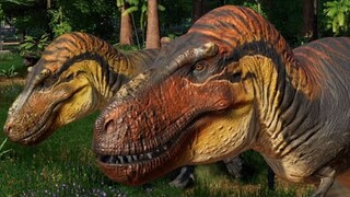 2 Cretaceous Calamity T-Rex & 2 Scientifically Accurate Spinosaurus Breakout & Fight - JWE Mods (4K)