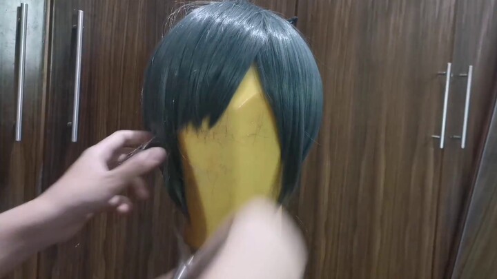 [COS wig tutorial] Shire wig thinning and trimming example