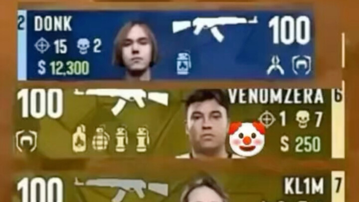 Fun fact: donk said before the match that he’s at his peak right now.