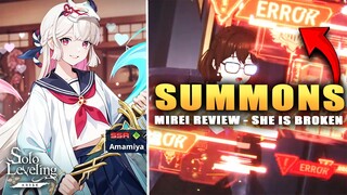 NEW HUNTER MIREI SUMMONS & SHE IS SOOO BROKEN!!! (Solo Leveling Arise)