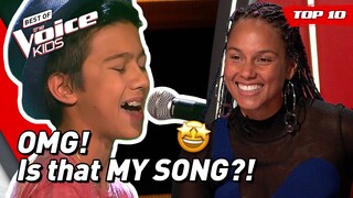 TOP 10 | Beautiful ALICIA KEYS songs covered in The Voice Kids!