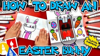 How To Draw A Big Mouth Easter Bunny - Folding Surprise