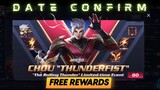 CHOU NEW SKIN THUNDERFIST HEROES ROULETTE EVENT - DATE CONFIRMED | MLBB NEW EVENTS | MOBILE LEGEND