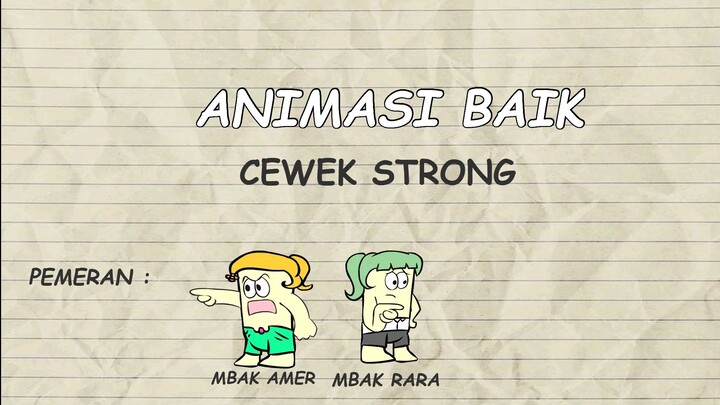 cewek strong - animasi baik