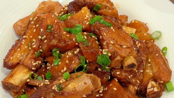 Iga babi nanas yang asam manis dan lezat—sungguh menyenangkan, akhirnya ada solusi!