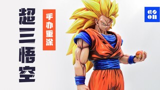 Warna Komik Super Tiga Goku |. Pengecatan Ulang Gambar Dragon Ball 50 Yuan