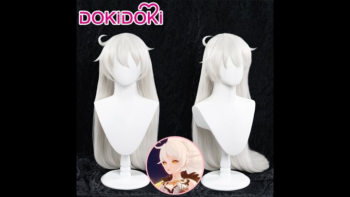 DokiDoki Game Genshin Impact Cosplay Wig Unknown God / Kiana Kaslana Cosplay Women