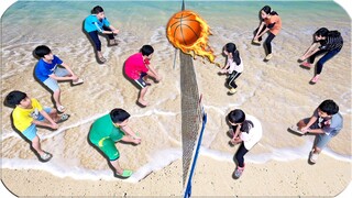 Tony | Lần Đầu Chơi Đánh Bóng Chuyền - Volleyball Battle