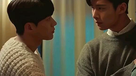 the tension 👁👄👁  [title:meow the secret boy #kdrama #dorama #bromance #