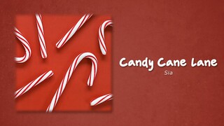 Sia - Candy Cane Lane ( Lyrics Video )