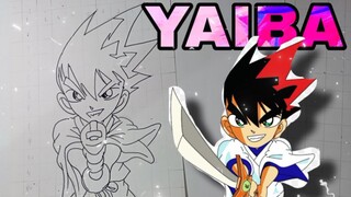 menggambar samurai yaiba kurogane