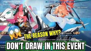Don't Draw In The Aspirants Event | Here's the Reason why | MLBB