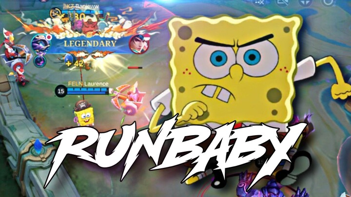 KAPAN LAGI DIKEJAR SPONGEBOB 🗿