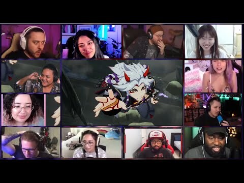 Story Quest Arataki Itto Cutscenes - Reaction Mashup (Genshin Impact)