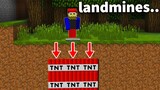 we found LANDMINES all over our Minecraft Base...