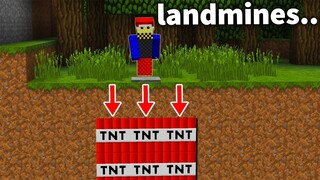 we found LANDMINES all over our Minecraft Base...